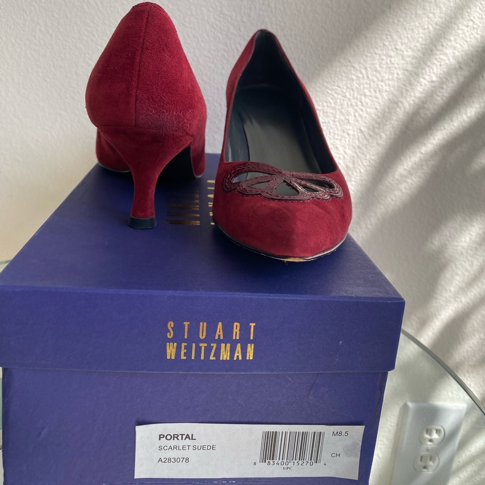 Stuart Weitzman suede pumps